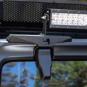 Jeep Wrangler JL Light Mounts - Rear - Go Rhino - Textured Black - `18-`20